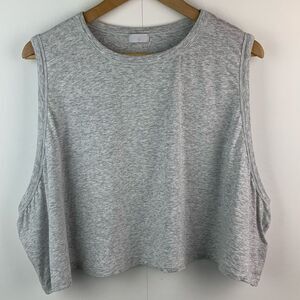 Skims women’s Heather Grey Relaxed tees tank top cropped size 4X plus size